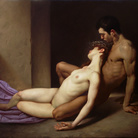 Roberto Ferri, Il Sepolcro degli amanti (2014), ?olio su tela, 100 x 130 