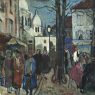 François Gall, Vue de L’Église du Sacre Coeur De Montmartre, 1949-1952, olio su tela, 50x60