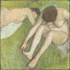 Bagnanti sull’erba, 1886-1890 pastello su carta; 70x70 cm 