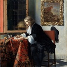 Gabriel Metsu, Man Writing a Letter, 1664/1666 ca., olio su tavola, 52.5x40.2 cm 