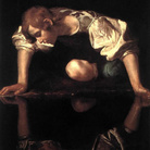 Caravaggio, Narciso alla fonte, 1597-1599, Olio su tela, 92 x 112 cm, Galleria Nazionale d'Arte Antica, Palazzo Barberini, Roma