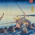 Utagawa Kuniyoshi, Teppozū, Serie: Luoghi famosi di Edo (Tōto meisho), Circa 1832-1833, Silografia policroma (nishikie) 39 x 26.5 cm, Masao Takashima Collection
