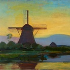Piet Mondrian (1872-1944), Oostzijdse Mill in the Evening, Circa 1907-1908, Olio su tela, 117.5 x 76.5 cm, Gemeentemuseum Den Haag