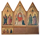 Giotto, Polittico Stefaneschi recto, secondo decennio del Trecento, tempera e oro su tavola, dalla basilica di San Pietro (Città del Vaticano). Città del Vaticano, Musei Vaticani. Su gentile concessione del Servizio Fotografico dei Musei Vaticani, © Governatorato dello Stato della Città del Vaticano