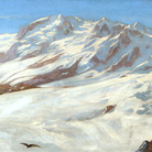 Vittorio Sella, Gruppo Monterosa dal Pic Tyndall, Olio su tela | Courtesy of Fondazione Sella Onlus, Biella