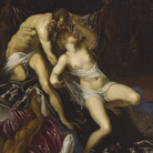 Tintoretto, Tarquinio e Lucrezia, 1578 - 1580 circa, Olio su tela, 152 x 175 cm, The Art Institute of Chicago, Art Institute Purchase Fund