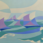 Giacomo Balla, Linee - forza di mare, 1919, Olio su tela, 100 x 70 cm, Palazzo Ricci, Fondazione Cassa di Risparmio di Macerata