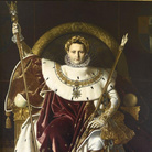 Jean Auguste Dominique Ingres, Napoleone sul trono imperiale, 1806, Olio su tela, 163 x 260 cm | © Paris - Musée de l'Armée, Dist. RMN-Grand Palais / Emilie Cambier
