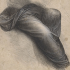 Leonardo da Vinci, Studio per Sant'Anna (Drappeggi del mantello della Vergine) | © RMN-Grand Palais (Musée du Louvre) | Foto: Michel Urtado