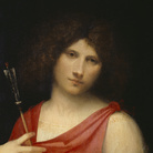 Giorgio da Castelfranco (Giorgione), (1473/74 - 1510), Ragazzo con freccia, 1505 circa, Pannello di pioppo, 48 × 41.8 cm, Vienna, Kunsthistorisches Museum, Gemäldegalerie | © KHM-Museumsverband