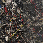 Alchimia di Jackson Pollock, particolare durante la pulitura.