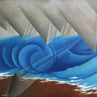Cleto Capponi, Mare in tempesta, 1951, Olio su tavola, 100 x 80 cm, Collezione privata