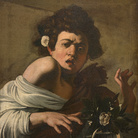 Caravaggio, Fanciullo morso da un ramarro, 1596-1597 circa, Olio su tela, 52.3 x 65.8 cm, Firenze, Fondazione di Studi di Storia dell’Arte Roberto Longhi