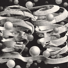 Maurits Cornelis Escher, Vincolo d’unione, Aprile 1956, Litografia, 33.9 x 25.3 cm, Collezione privata, Italia All M.C. Escher works | © 2018 The M.C. Escher Company | All rights reserved www.mcescher.co