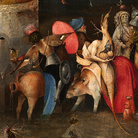 Hieronymus Bosch, Trittico delle Tentazioni di Sant’Antonio, Particolare, 1500 circa, Olio su tavola, Lisbona, Museu Nacional de Arte Antiga | © DGPC / Luísa Oliveira