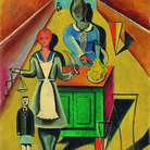 Max Ernst, Justitia o Bottega di macellaio, 1919. Olio su tela, Collezione privata © by SIAE 2015