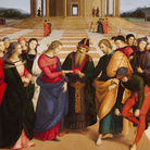 Raffaello Sanzio, Sposalizio della Vergine, 1504, Olio su tavola, 170 × 118 cm, Milano, Pinacoteca di Brera