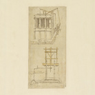 Leonardo da Vinci (1452-1519), Codice Atlantico (Codex Atlanticus), Foglio 1099 recto, Architettura con fontana all'interno | © Veneranda Biblioteca Ambrosiana / Mondaori Portfolio