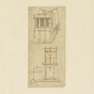 Leonardo da Vinci (1452-1519), Codice Atlantico (Codex Atlanticus), Foglio 1099 recto, Architettura con fontana all'interno | © Veneranda Biblioteca Ambrosiana / Mondaori Portfolio