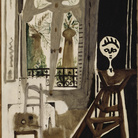 Pablo Picasso, Lo studio, 23 ottobre 1955. Olio su tela, 116x89 cm. Collection Centre Pompidou, Paris Musée national d’art moderne - Centre de création industrielle. Crédit photographique : (c) Centre Pompidou, MNAM-CCI/Service de la documentation photographique du MNAM/Dist. RMN-GP” © Succession Picasso by SIAE 2015