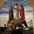 Giovanni Bellini detto Giambellino, Trasfigurazione, 1455-1460, Tempera su tavola, 143 x 68 cm, Venezia, Museo Correr