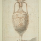 Urna (DER drawing 74.1), XVIII secolo. Disegno, inchiostro e matita. Norfolk, Holkham Hall