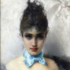 Vittorio Corcos, Ritratto di donna elegante, 1887