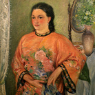 Mario Lannes, Il kimono rosa, 1938, Collezione d'arte della Fondazione CR Trieste