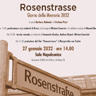 “Rosenstrasse” - Giorno della Memoria 2022