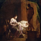 Joseph Wright of Derby, Penelope disfa la tela alla luce di una candela, 1783, Olio su tela, Los Angeles, J. Paul Getty Museum