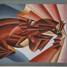Fortunato Depero, Nitrito in velocità, 1932 circa, Olio su tela, 60 × 90 cm | Courtesy © Musei Civici Fiorentini, Collezione Alberto Della Ragione