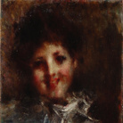 Luigi Conconi, Sorriso, 1878-1879 circa, Olio su tela, 49 x 39 cm, Collezione privata