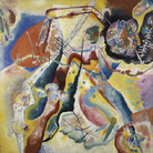 Vassily Kandinsky, Bild mit rotem Fleck (Quadro con macchia rossa), 25 febbraio 1914. Olio su tela, cm 130 x 130. Donazione Nina Kandinsky, 1976. Adam Rzepka ? Centre Pompidou, MNAM?CCI. © Centre Pompidou, MNAM?CCI / Adam Rzepka / Dist. RMN?GP © Vassily Kandinsky by SIAE 2013