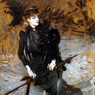 Giovanni Boldini, Ritratto della signora Enrichetta Allegri, 1894-1895. Olio su tavola, 34,5 x 26,5 cm