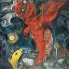 The Devil, pp. 18-19, (Particolare), Marc Chagall, la caduta dell'angelo, 1923-47, Basilea, Kunstmuseum