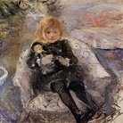 Berthe Morisot (1841-1895), Bambina con la bambola, 1884 circa, Olio su tela, 100  x 82 cm, Collezione privata, Cat. rag. CMR 166 | IMPRESSIONISTI SEGRETI - Palazzo Bonaparte, Roma 6 ottobre 2019 - 8 marzo 2020