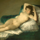 Francisco José de Goya y Lucientes (Fuendetodos 1746 - Bordeaux, 1828), Maja desnuda, 1795 - 1800 circa, Olio su tela, 191 x 98 cm, Museo del Prado, Madrid