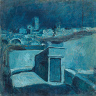 Pablo Picasso, I tetti di Barcellona, 1902. Olio su tela, cm 58,5 x 60,8. Barcellona, Museu Picasso. Dono dell’artista, 1970