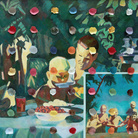 Ilya Kabakov, Holiday#5, 2014, Olio su tela, 100.5 x 160 x 8 cm, Collezione Ernesto Esposito