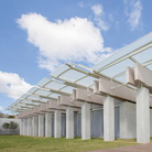 Renzo Piano Pavilion, Kimbell Art Museum, Fort Worth, Texas. Photo by Robert LaPrelle