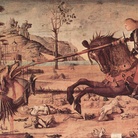 Vittore Carpaccio, San Giorgio e il Drago, 1502, Tempera su tavola, Venezia, Scuola di San Giorgio degli Schiavoni