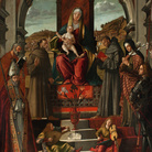 Vittore Carpaccio, Madonna con il bambino in trono e sei santi, Padova, Museo Antoniano