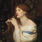 Dante Gabriel Rossetti (1828 - 1882), Aurelia (L’amante di Fazio), 1863-1873, Olio su tavola di mogano, 36.8 x 43.2 cm, Tate, Purchased with assistance from Sir Arthur Du Cros Bt and Sir Otto Beit KCMG through the Art Fund 1916 | ©Tate, London 2019