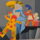 Fortunato Depero, Marionette per i balli plastici, 1918, Olio su cartone, 30 × 30 cm, Collezione privata | Courtesy © Museo Novecento, Firenze