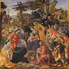 Filippino Lippi (1474 circa-1504), Adorazione dei Magi, 1496, Tempera grassa su tavola, 243 x 258 cm, Firenze, Gallerie degli Uffizi, Galleria delle statue e delle pitture dal 1948