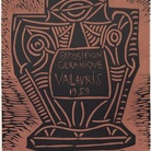  Pablo Picasso, Ceramics Exhibition Vallauris 1959, 2.7.1959 linografia a colori, “Epreuve d’essai”, only state, 762x566 mm. Kunstmuseum Pablo Picasso Münster 