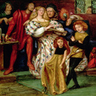 Dante Gabriel Rossetti (1828 - 1882), Borgia o La famiglia Borgia, 1863, Acquerello, 52.2 x 54 cm, Londra, Victoria and Albert Museum