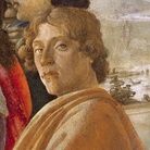 Sandro Botticelli, Probabile autoritratto, Dettaglio dell'Adorazione dei Magi, 1475, Firenze, Galleria degli Uffizi