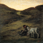 Giovanni Segantini, Il pastore addormentato, 1882, Olio su tela, Collezione Privata | Courtesy of Museo Archeologico Regionale e Studio Esseci
