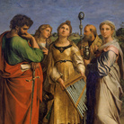 Raffaello, Santa Cecilia con i santi Paolo, Giovanni Ev., Agostino e Maddalena, 1516. Bologna, Pinacoteca Nazionale